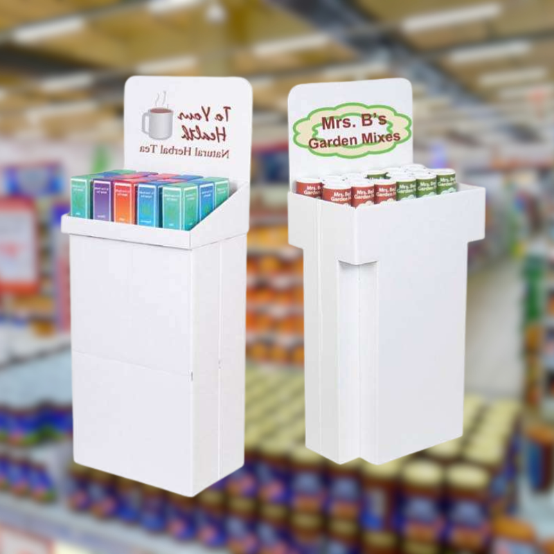 Custom Holiday Dump Bin Displays for Natural Herbal Tea - Holidaypac