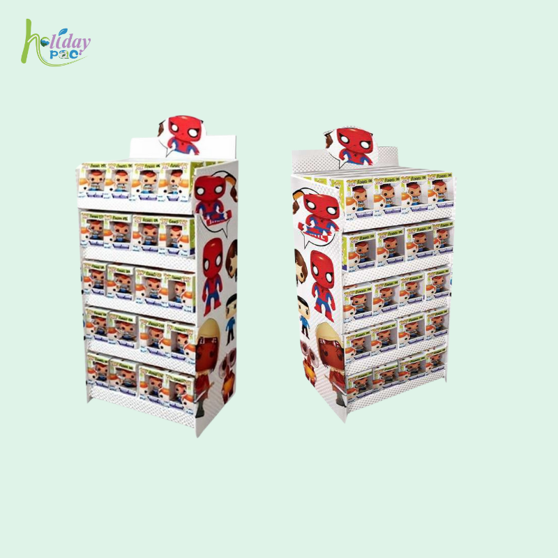 Custom 4-Tier Funko POP Display Stand For Retail Store - Holidaypac