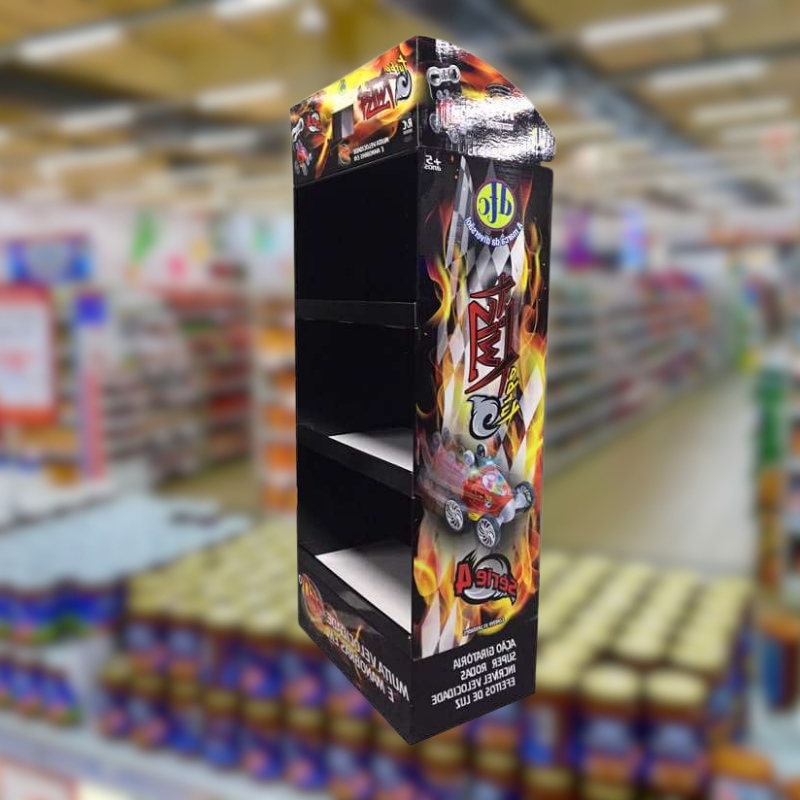 Custom Cardboard Floor Point of Sale Display Stand for Toy Car-Holidaypac