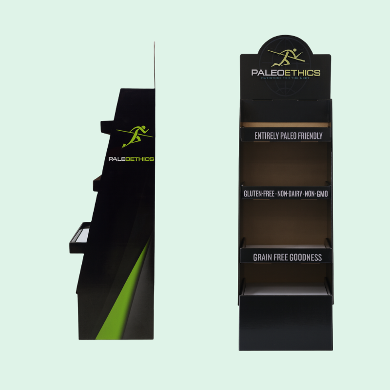 Cardboard Modular Tray Floor Display for Fitness Food-Holidaypac