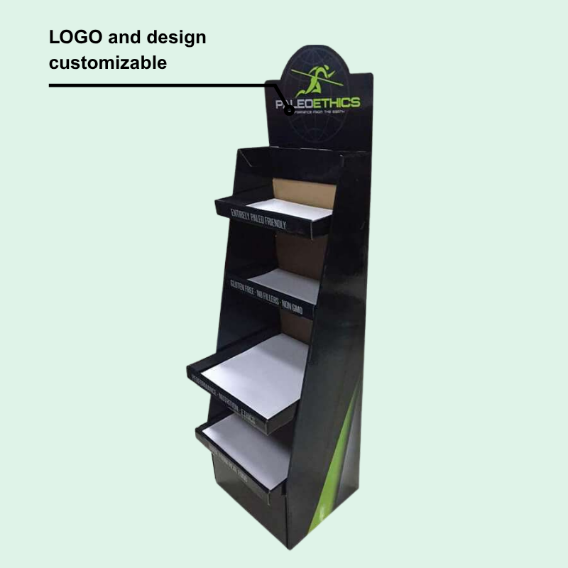 Cardboard Modular Tray Floor Display for Fitness Food-Holidaypac