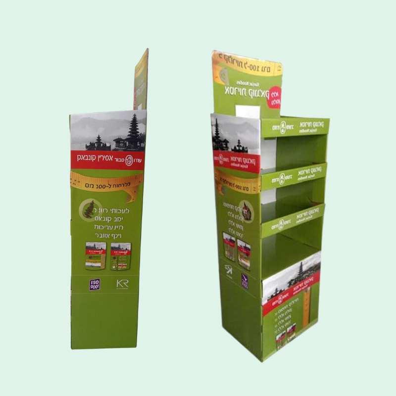 Custom POS Shelf Corrugated Floor Display-Holidaypac