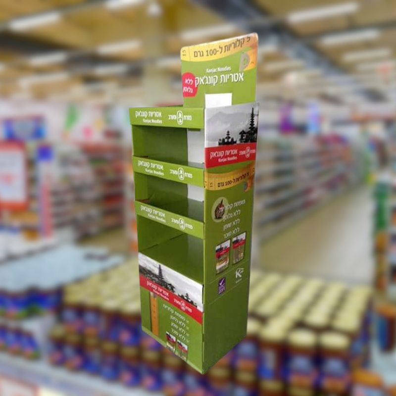 Custom POS Shelf Corrugated Floor Display-Holidaypac