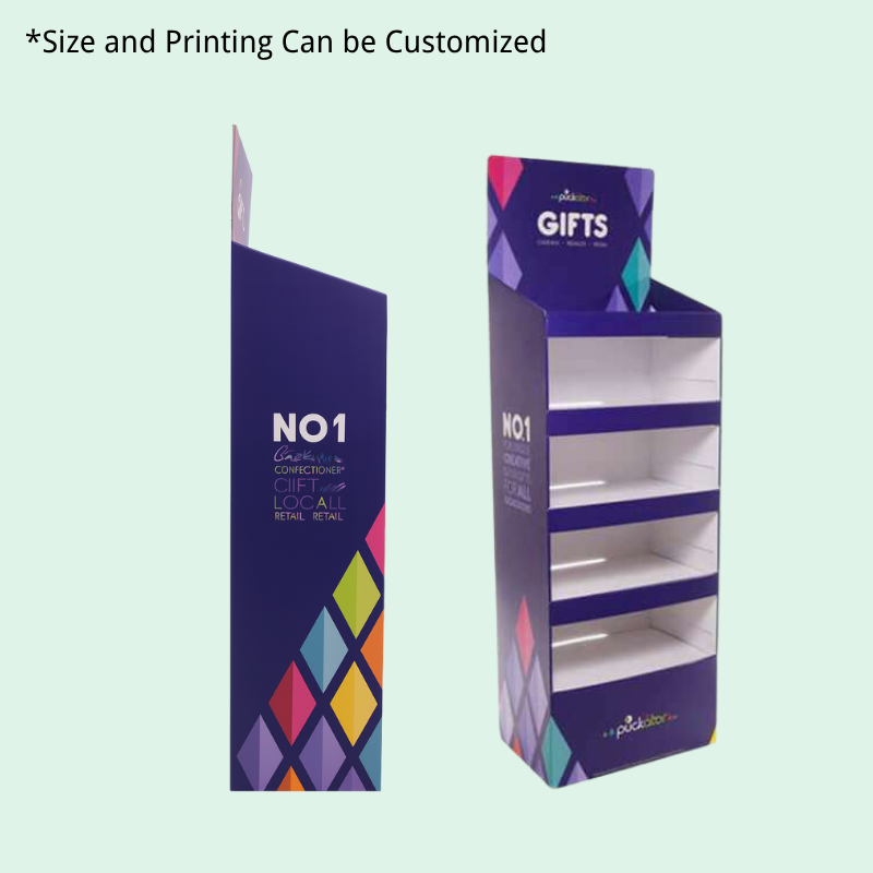 Custom Cardboard POP Display Stand with 5 Shelves for Gift-Holidaypac
