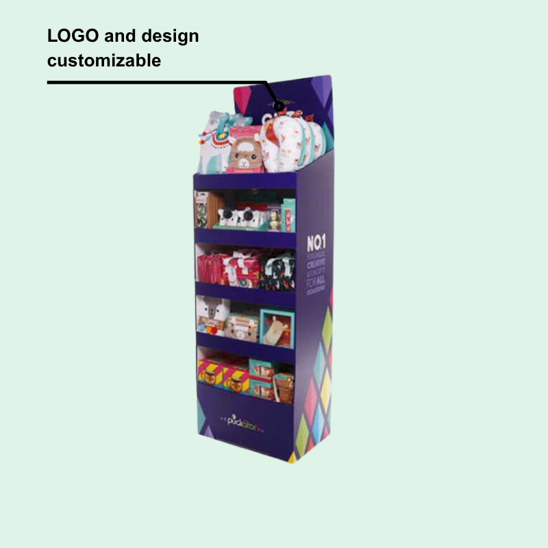 Custom Cardboard POP Display Stand with 5 Shelves for Gift-Holidaypac