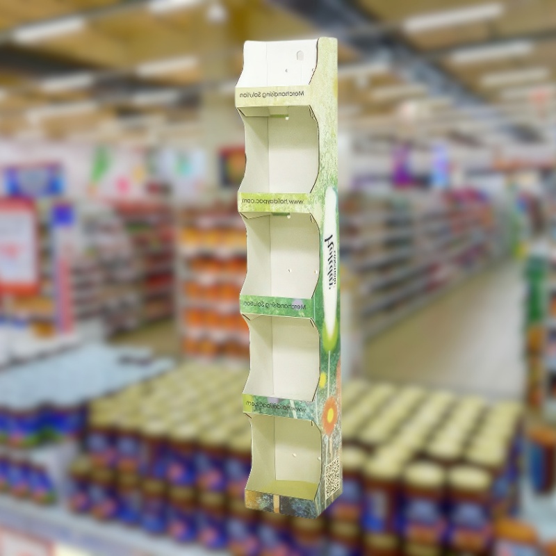 Custom Merchandising Solution Corrugated Folding FSDU Display-Holidaypac