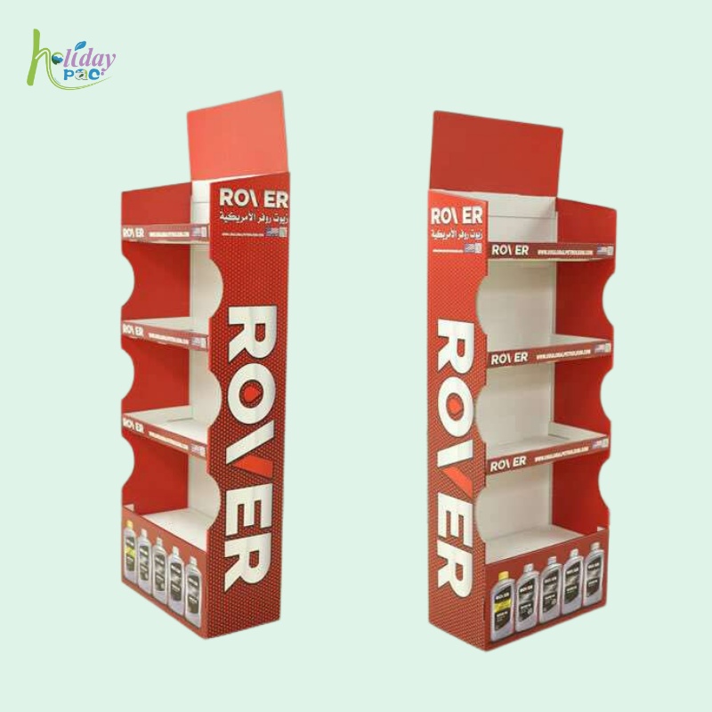 Custom Printed Retail Store Cardboard Floor Display for Electronic Products-Holidaypac