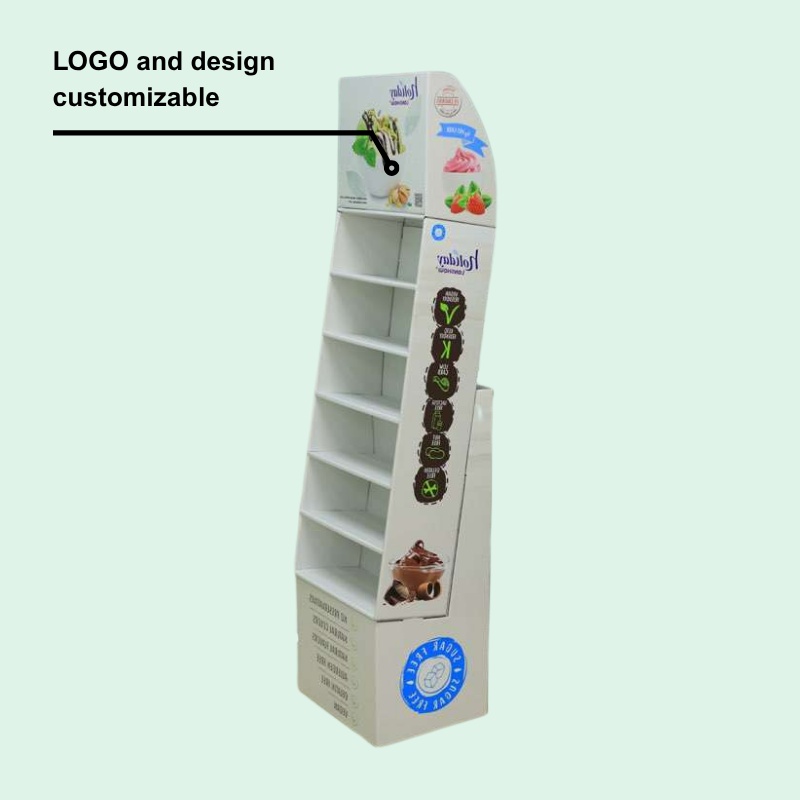 Custom Cardboard Merchandising Floor Display with Base-Holidaypac