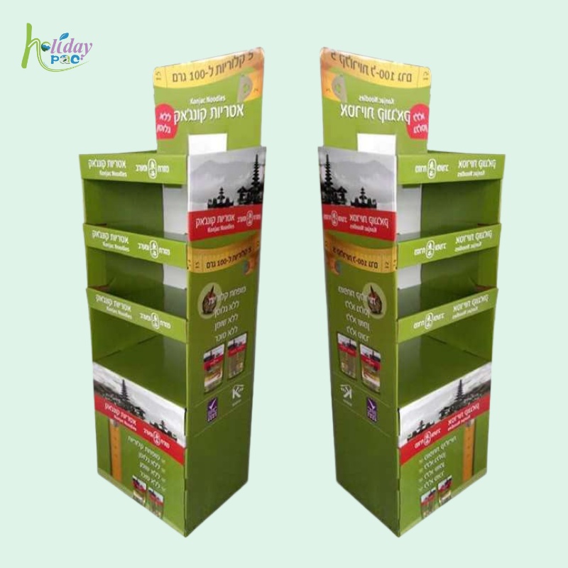 Custom POS Shelf Corrugated Floor Display-Holidaypac