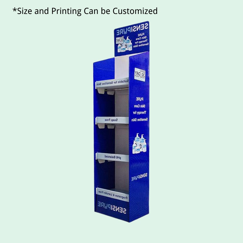 Custom POP Retail Floor Displays for Skincare-Holidaypac