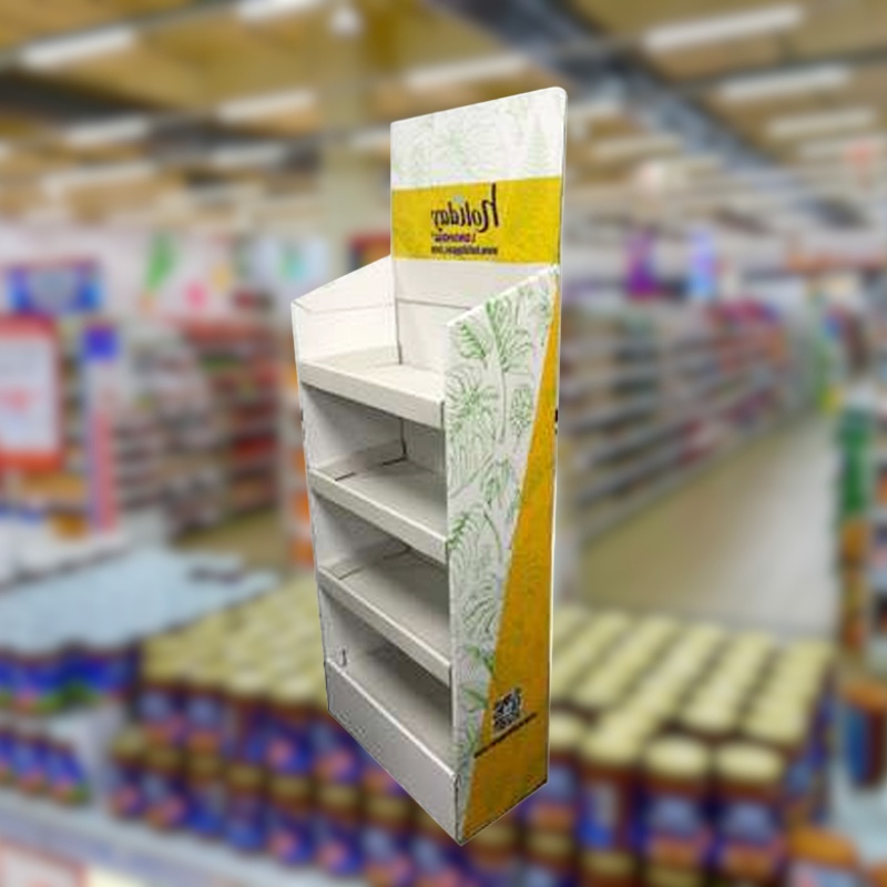 Custom Retail Corrugated POP Shippers Display with 4 Shelves -Holidaypac
