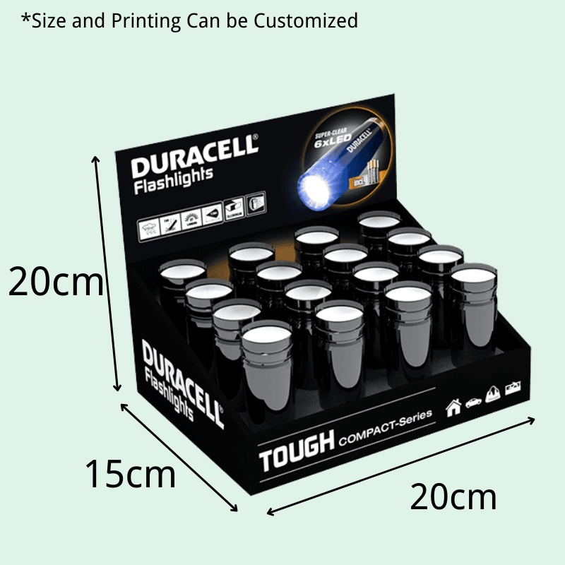 Custom Design Cardboard Retail Counter Displays For Flashlight - Holidaypac