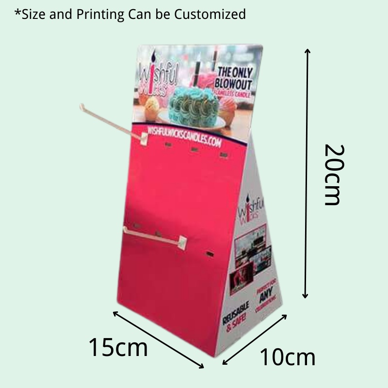 Custom High Quality Countertop Cardboard Display with Hook-Holidaypac