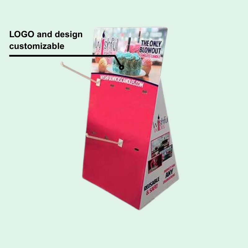 Custom High Quality Countertop Cardboard Display with Hook-Holidaypac
