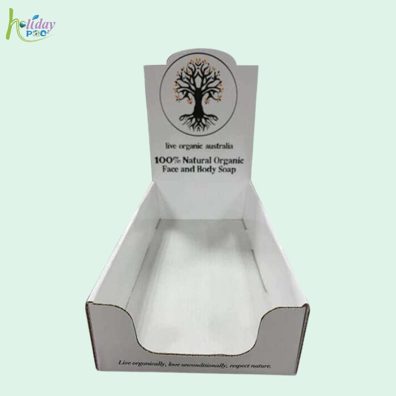 Bulk Order Custom Counter Display Boxes for Organic Face and Skincare-Holidaypac
