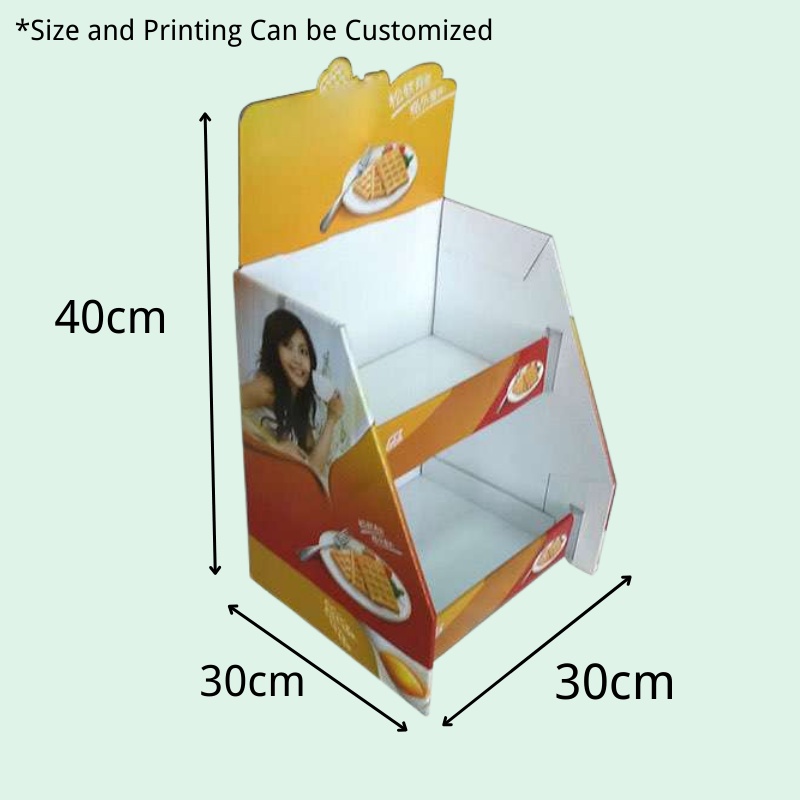 Custom Counter Top Display Unit with Tier for Baking Food--Holidaypac