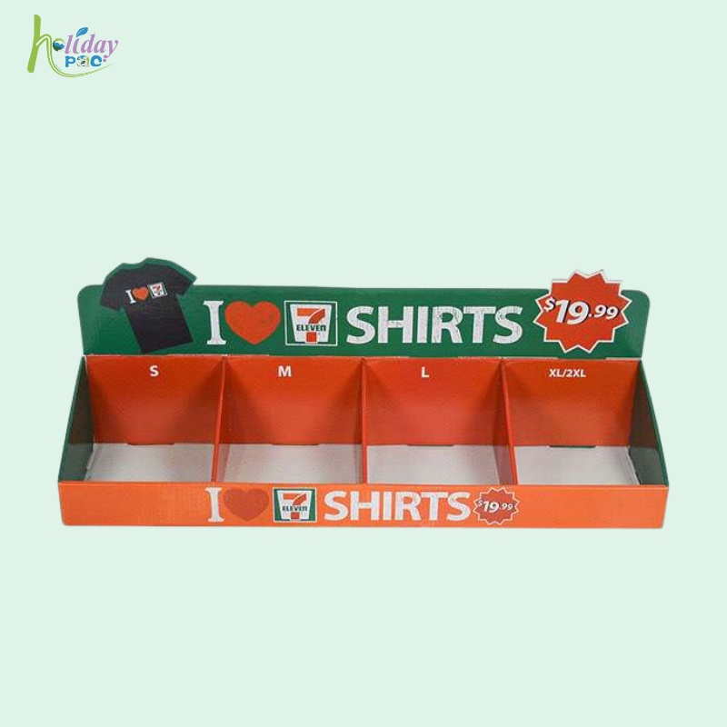 Factory Supplier 711 Cardboard Countertop Display Stand for T-shirt-Holidaypac