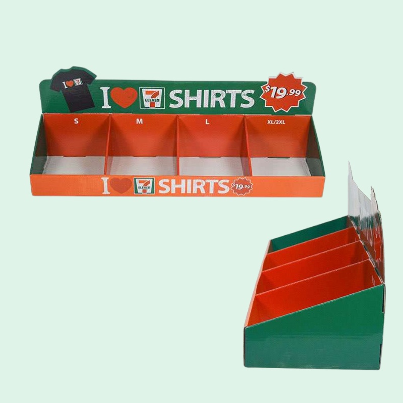 Factory Supplier 711 Cardboard Countertop Display Stand for T-shirt-Holidaypac