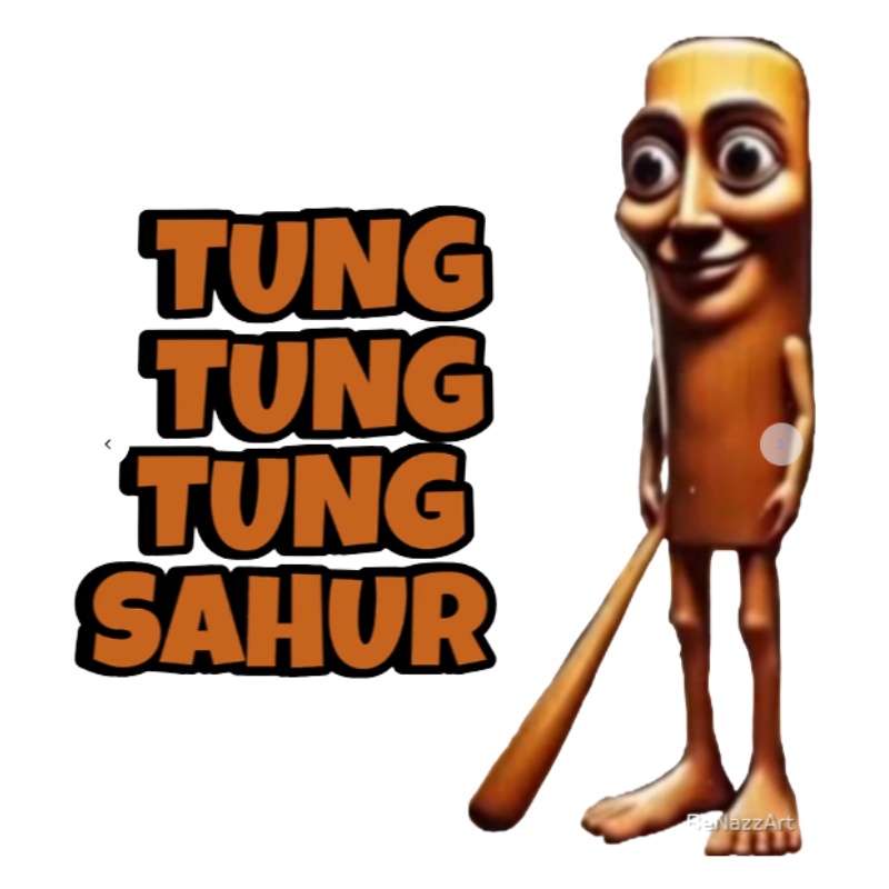 Custom Tung Tung Tung Sahur Sticker - Holidaypac