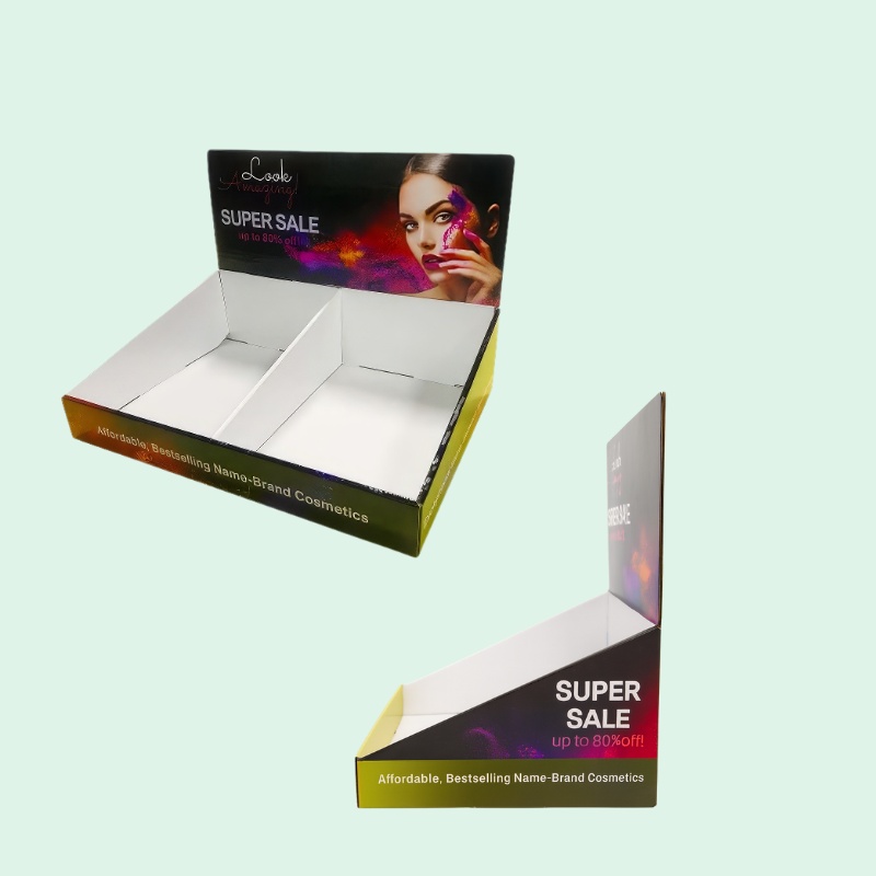 Custom Cosmetic Cardboard Small Template Pop Up Display Boxes-Holidaypac