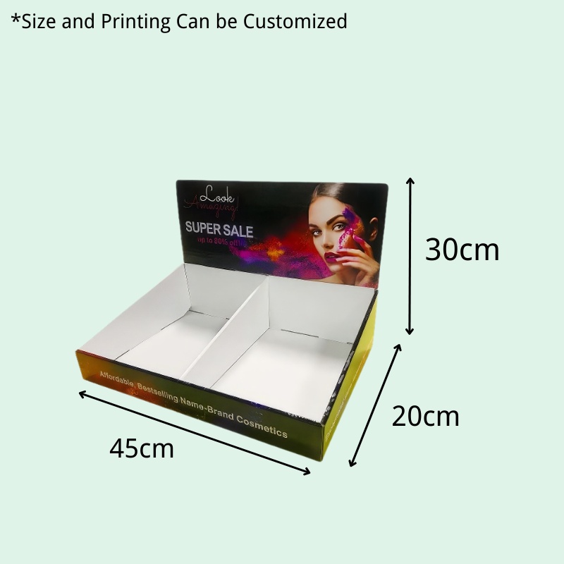 Custom Cosmetic Cardboard Small Template Pop Up Display Boxes-Holidaypac
