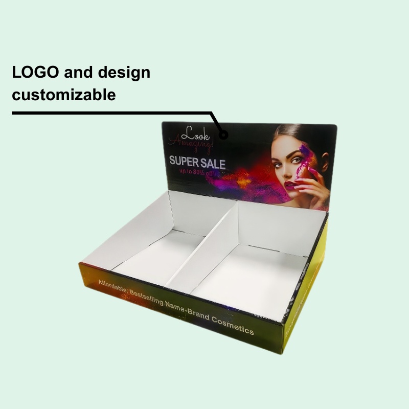 Custom Cosmetic Cardboard Small Template Pop Up Display Boxes-Holidaypac