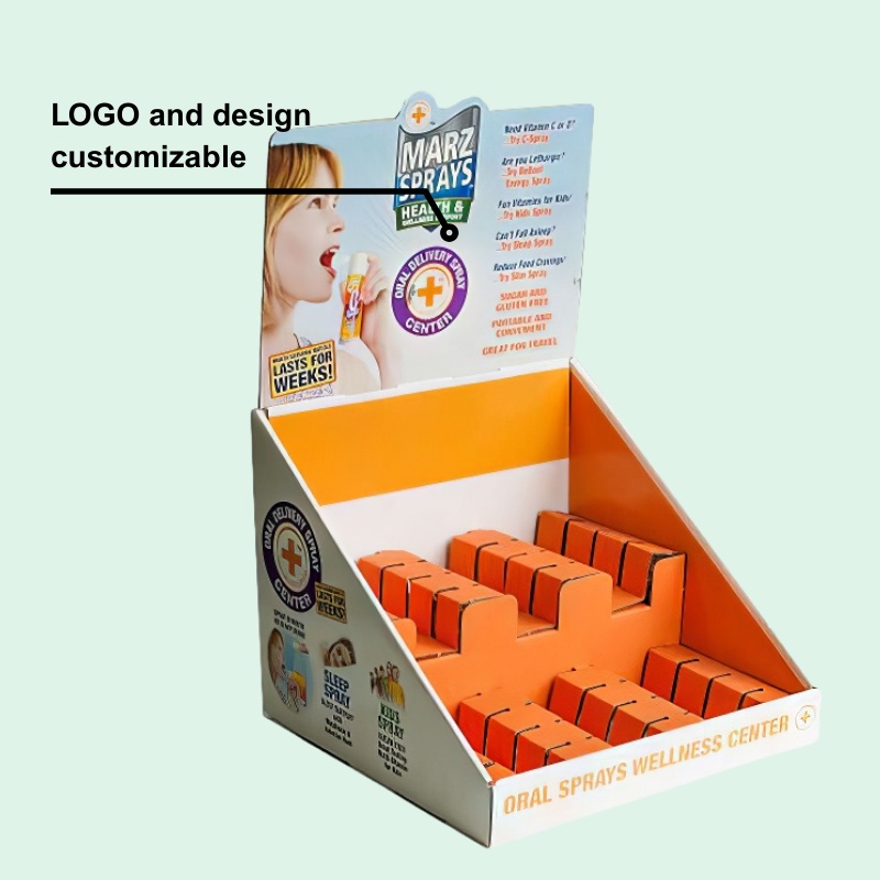 Custom Breath Freshener Counter Display Unit with Divider-Holidaypac