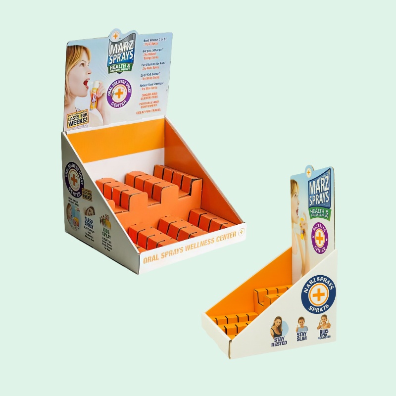 Custom Breath Freshener Counter Display Unit with Divider-Holidaypac