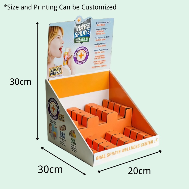 Custom Breath Freshener Counter Display Unit with Divider-Holidaypac