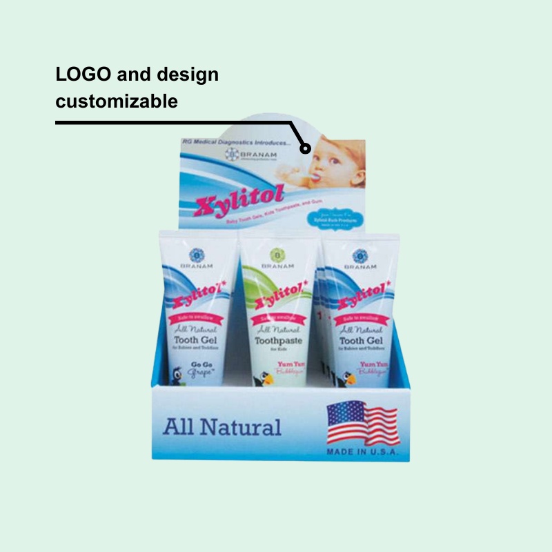 Custom Advertising Cardboard Counter Top Display for Toothpaste-Holidaypac