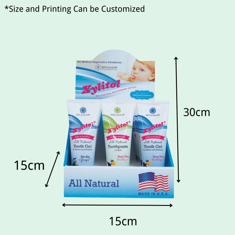 Custom Advertising Cardboard Counter Top Display for Toothpaste-Holidaypac