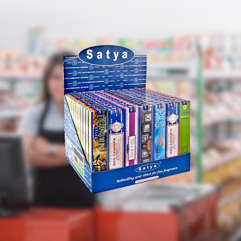 Custom Cardboard Counter Display for Incense Boxes-Holidaypac