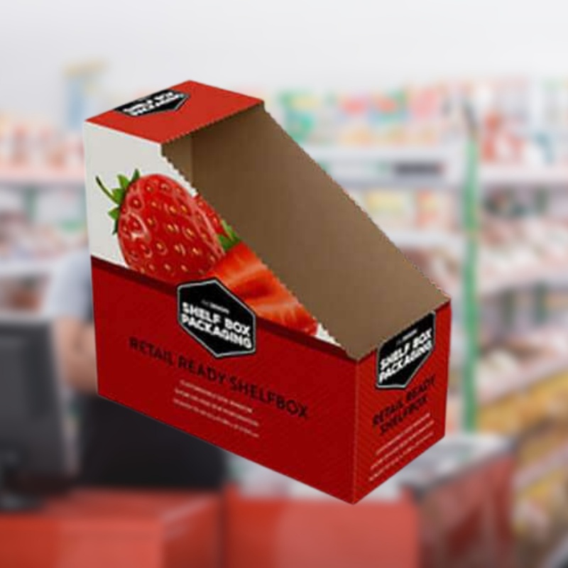 Custom Tear Off Box for Shipping Strawberries-Holidaypac