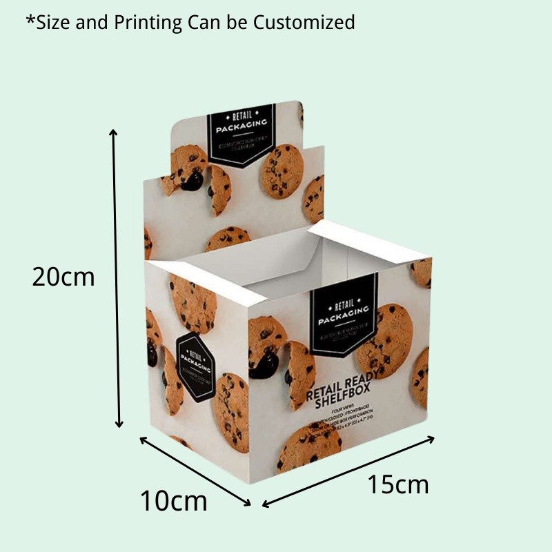Custom Food Merchandising Tear Off Display Box for Cookies-Holidaypac