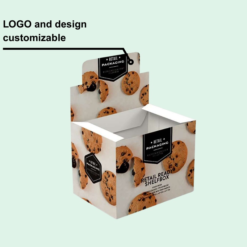 Custom Food Merchandising Tear Off Display Box for Cookies-Holidaypac