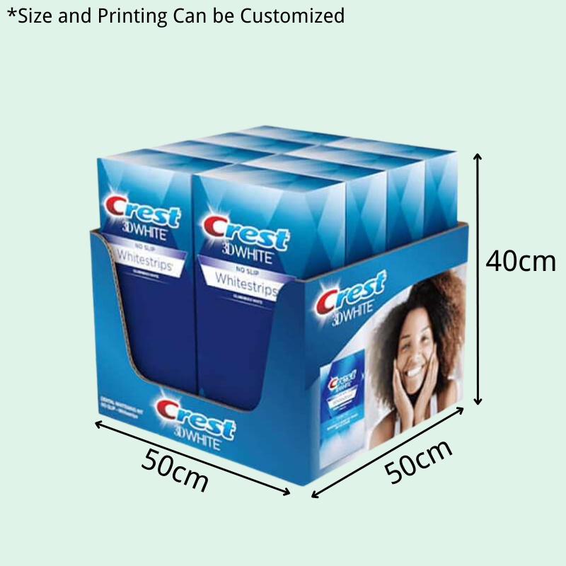 Custom Cosmetic Tear Off Display Box for Skincare Toothpaste-Holidaypac