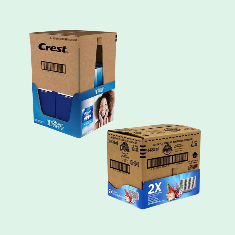 Custom Cosmetic Tear Off Display Box for Skincare Toothpaste-Holidaypac