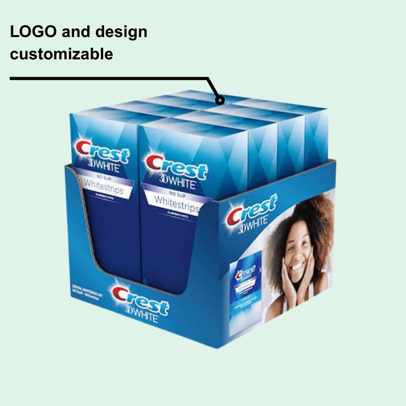 Custom Cosmetic Tear Off Display Box for Skincare Toothpaste-Holidaypac