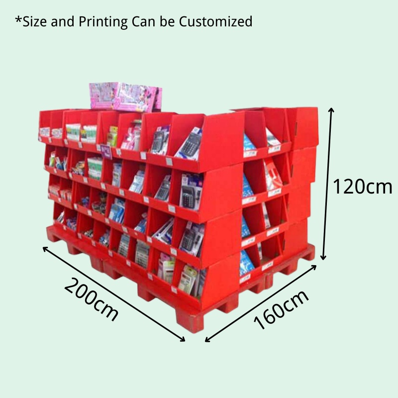 Custom Stationery Full Pallet Display Box-Holidaypac