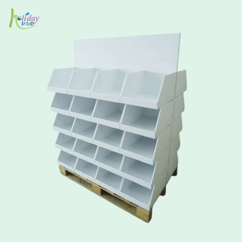 Custom 2-Sided Cardboard Full Pallet Display Box for Stationery-Holidaypac