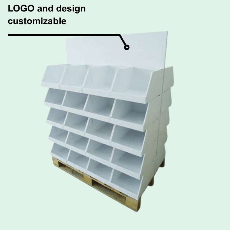 Custom 2-Sided Cardboard Full Pallet Display Box for Stationery-Holidaypac