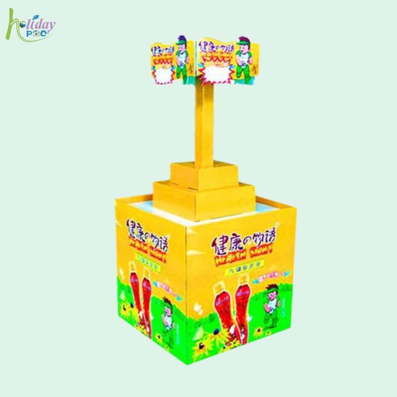 Custom Beverage Goods  Quarter Pallet Display Box-Holidaypac