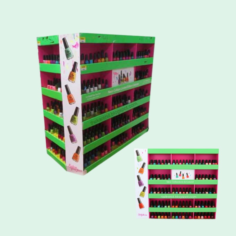 Custom Printing Cardboard Display Shelf for Bottles, Corrugated Paper Stackable Pallet Rack for Kids Toys Book Retail