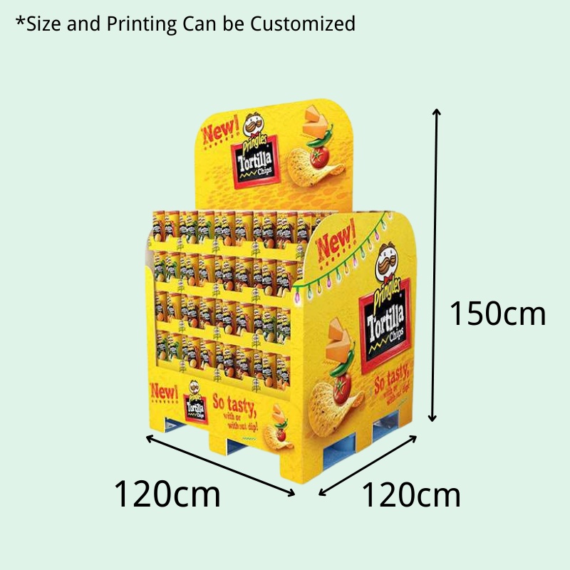 Pallet Display Supermarket Corrugated Cardboard Pallet Display Stand Walmart Carton PDQ Pallet Display Rack