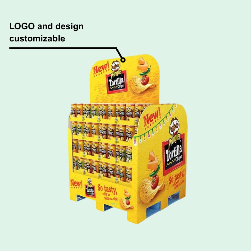 Pallet Display Supermarket Corrugated Cardboard Pallet Display Stand Walmart Carton PDQ Pallet Display Rack