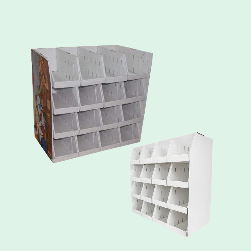 Pop Up Underwear Retail Tray Floor Cardboard Display , Promotion Attractive Cardboard Pallet Display For Shoes