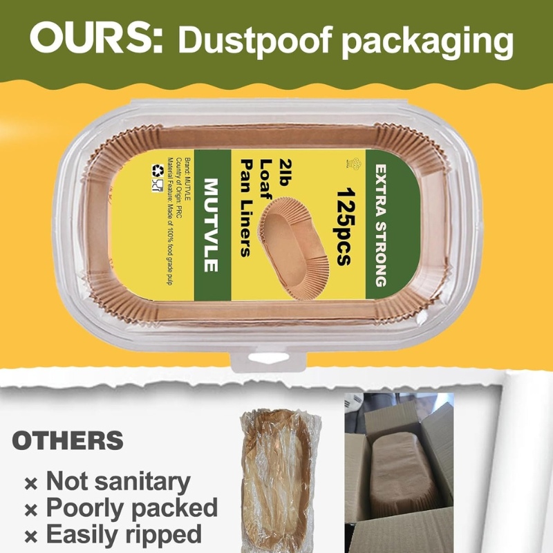 Wholesale Non-Stick Bread Loaf Pan 9x5 inch Parchment Liners for Baking - Holidaypac