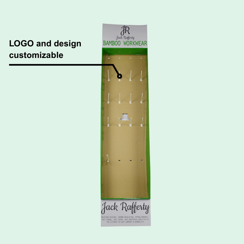 Custom Apparel Hook  Display with Header-Holidaypac