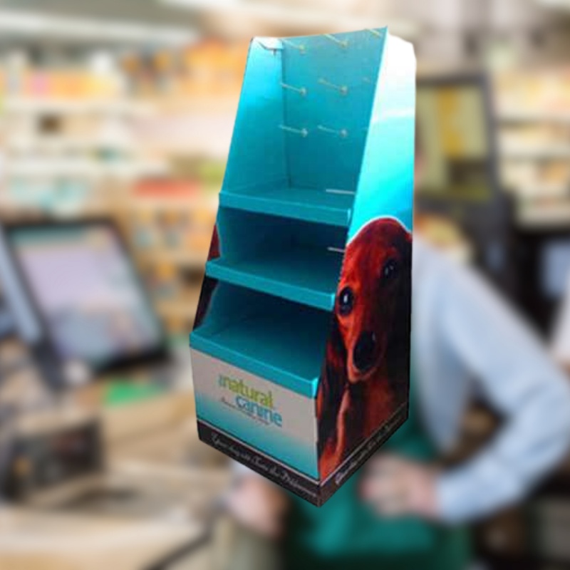 Custom Retail Hooks Display for Pet Supplies with Multiple Sections-Holidaypac
