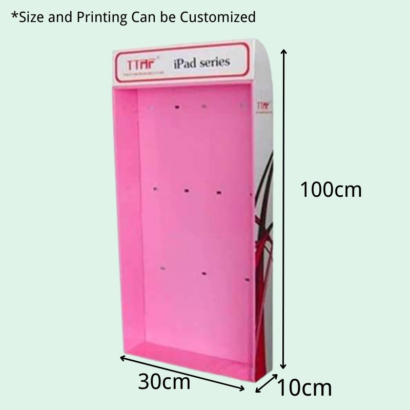 Custom Eco-friendly Hooks Display for iPad Accessories with Divider - Holidaypac
